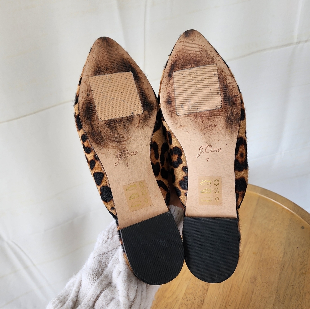 J. Crew Leopard Print Women's Mules - Picture 11 of 12